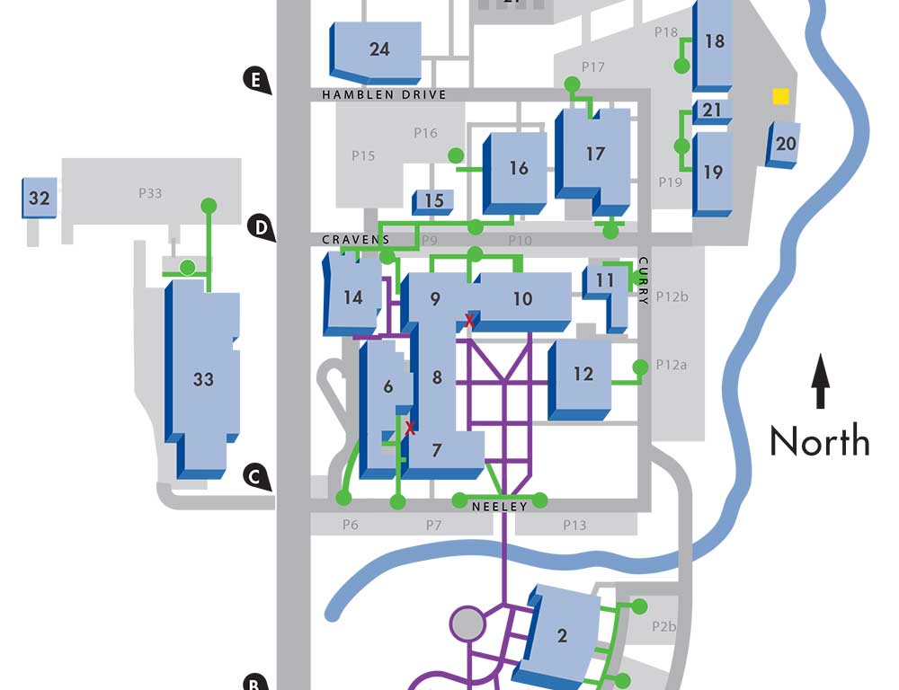 North campus map