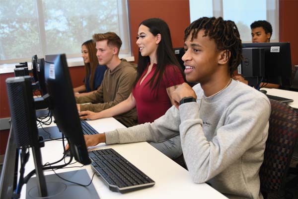 Students in computer lab