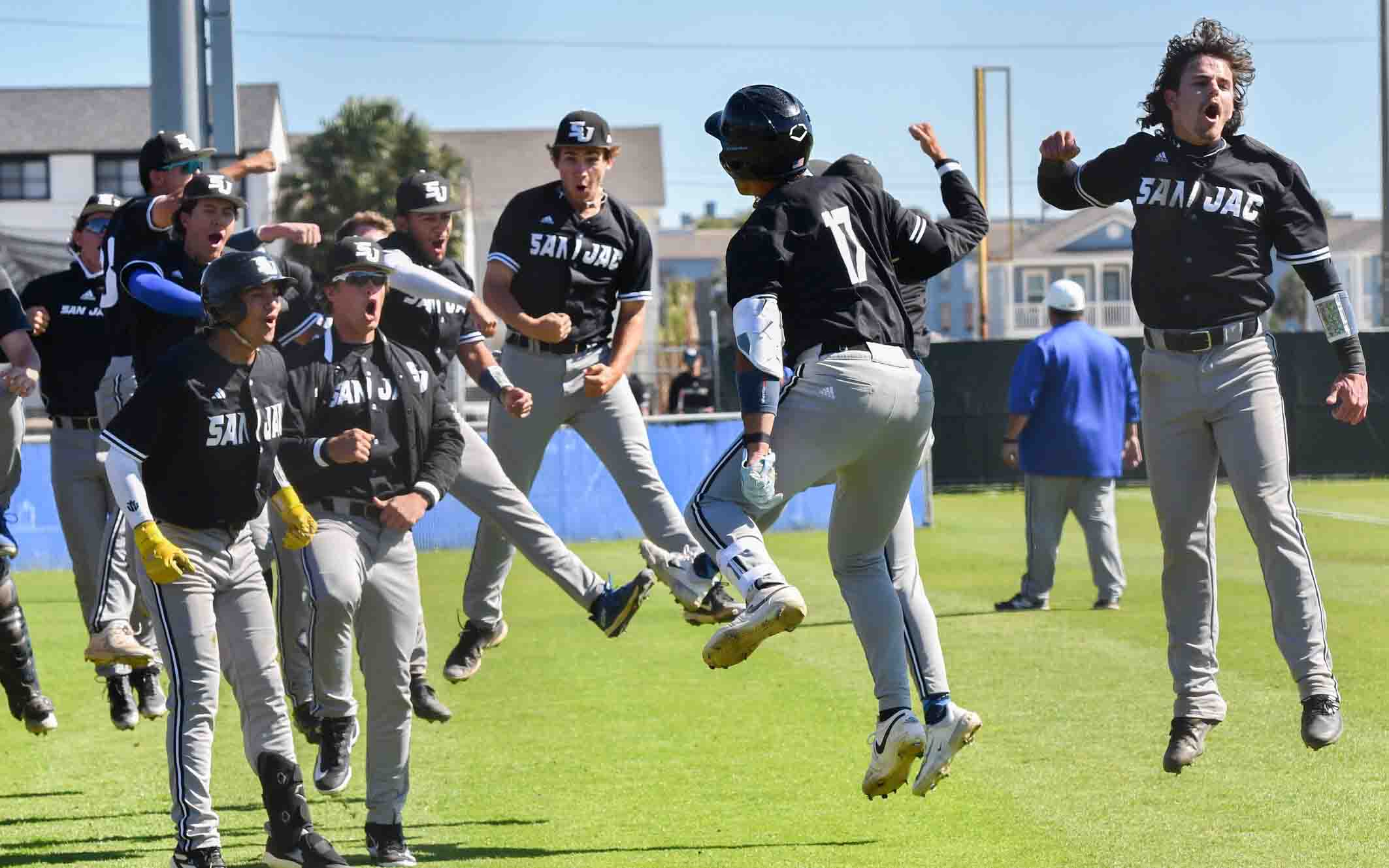 Ravens Baseball Team Celebrating